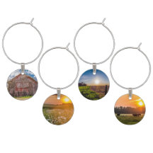 Scènes magnifiques de pays, marque - verres réglés