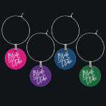 Marque-verres Script de la tribu de mariée coloré<br><div class="desc"></div>