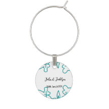 Turquoise bleu couple marié date flstylish