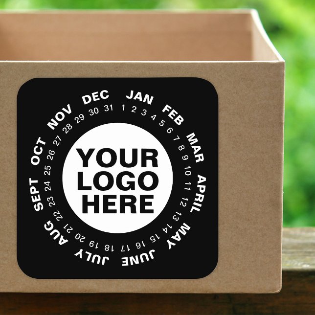 Marquer la date - Logo Calendrier Stickers Blanc (Créateur téléchargé)