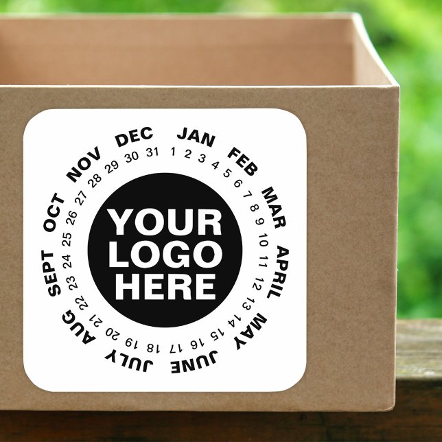 Marquer la date - Logo Calendrier Stickers Blanc (Créateur téléchargé)