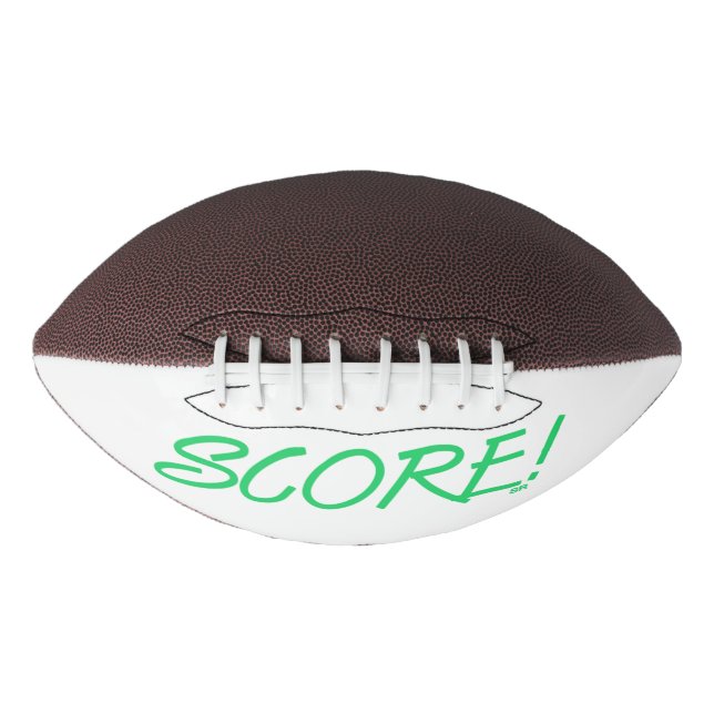 Marquer un ballon de football vert et blanc (Devant)