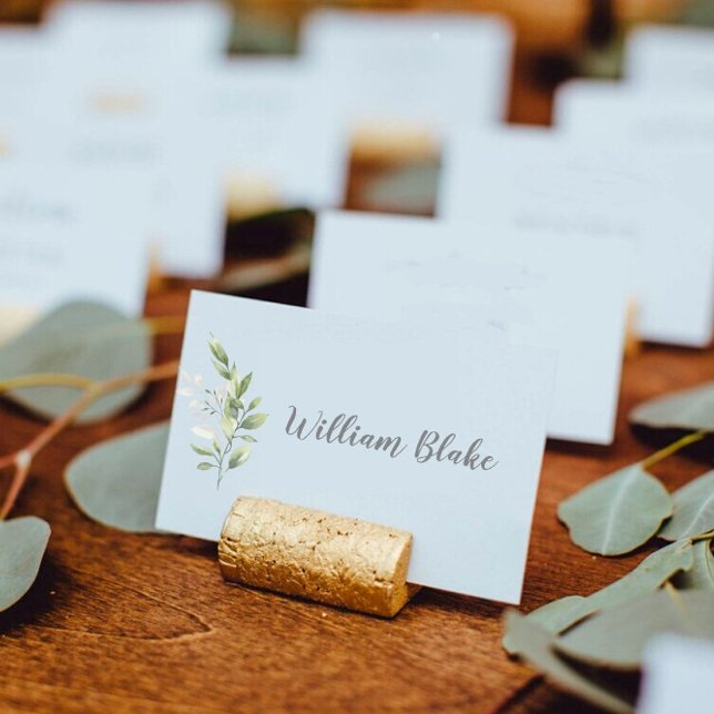 Marques places Mariage thème Eucalyptus, Champêtre (Créateur téléchargé)