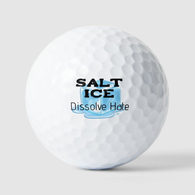 Marqueurs de balle de golf en glace salée (Recto)