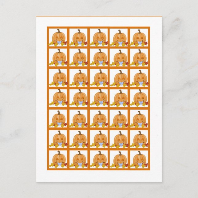 Marqueurs de cartes de bingo Automne Citrouille Ba (Devant)