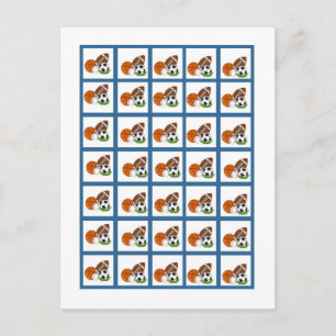 Marqueurs de cartes de bingo bleu étoile