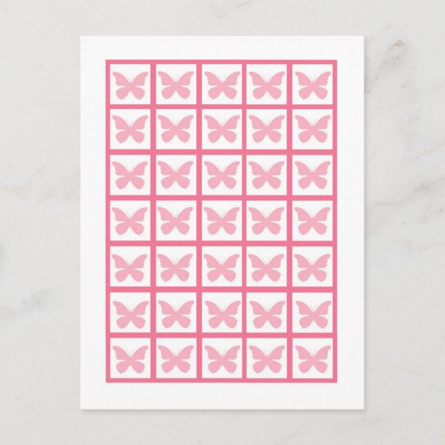 Marqueurs de cartes de bingo Girly Butterfly Zebra (Devant)
