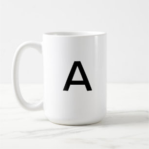 Marquez avec des lettres la tasse d'A