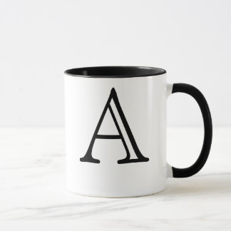 Marquez avec des lettres une tasse