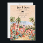 Marrakech Faire-part de mariage destination mariag<br><div class="desc">Marrakech Maroc Faire-part de mariage destination paysage de mariage</div>