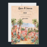 Marrakech Faire-part de mariage destination mariag<br><div class="desc">Marrakech Maroc Faire-part de mariage destination paysage de mariage</div>