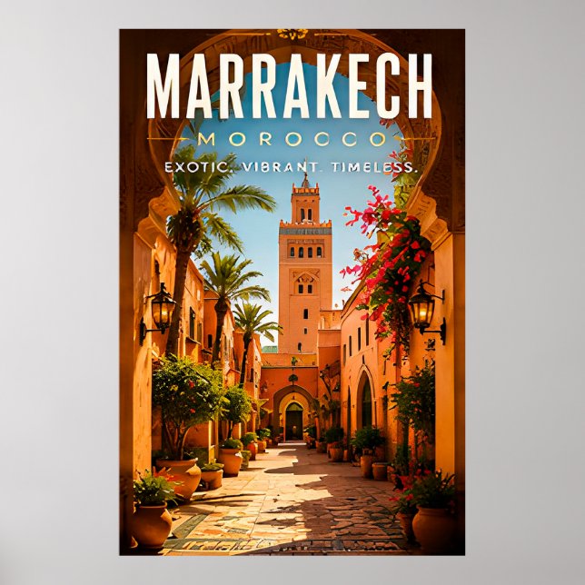 🌺 Marrakech Maroc Décoration d'intérieur de ville (Devant)