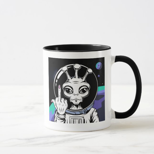 marrant alien en céramique accent mug 11oz (Droite)