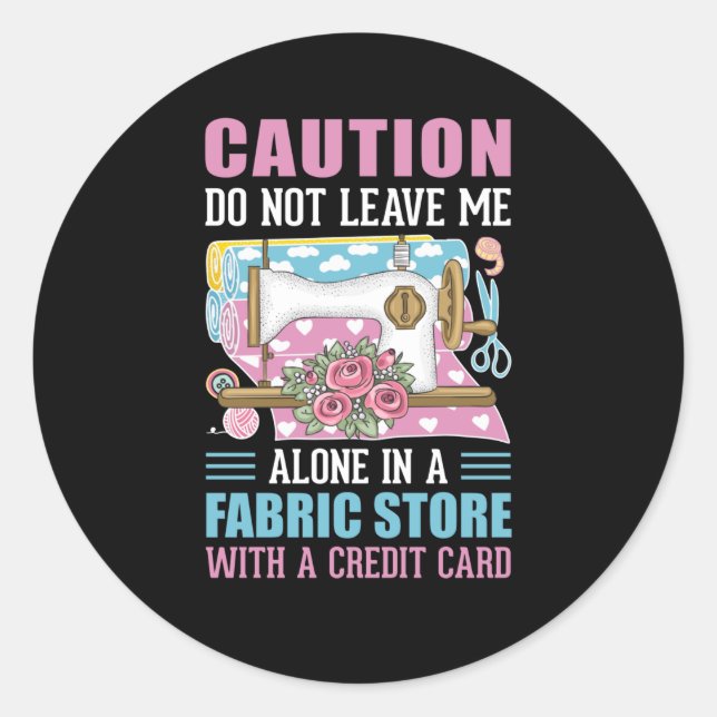 marrant art de couture Sticker Classic Round (Devant)