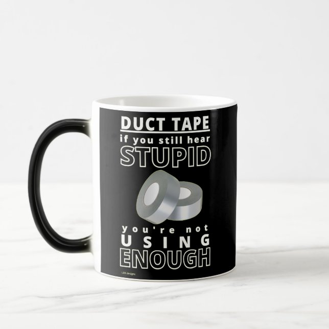 marrant tasse à café "DUCT TAPE...2" (Gauche)