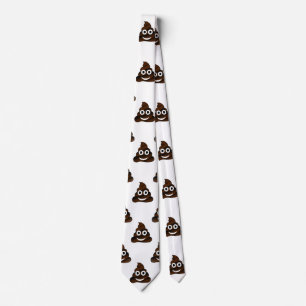 marrante poop emoji cravate homme necktie