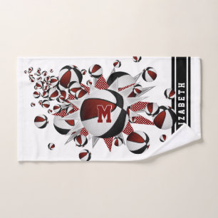 marron noir basketballs stars filles monogrammed