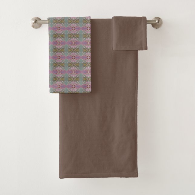 Marron uni avec motif une pièce (En situation)