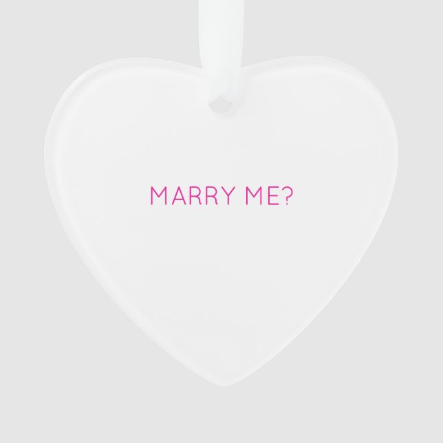 MARRY ME ? AIME-TU Coeur Typographie moderne (devant)