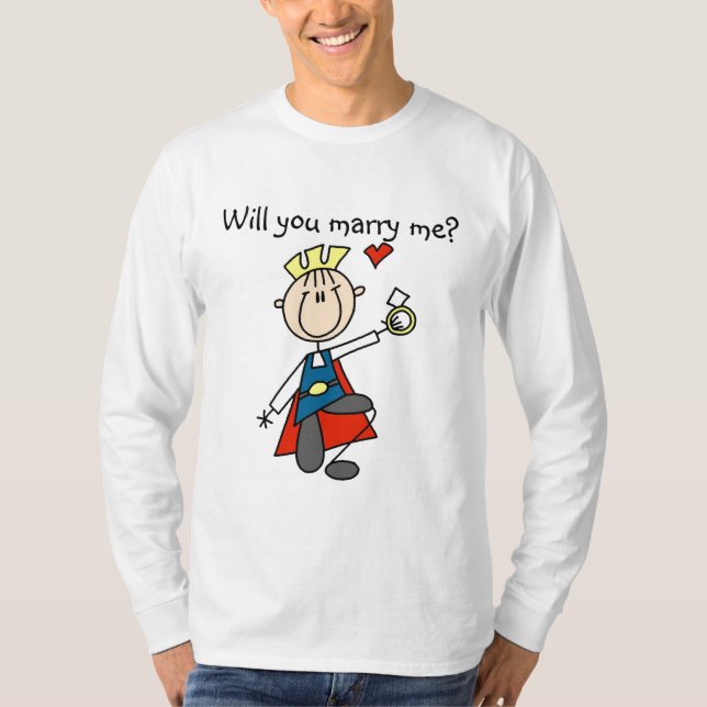 Marry Me Mariage Proposition Tshirts et cadeaux (Devant)
