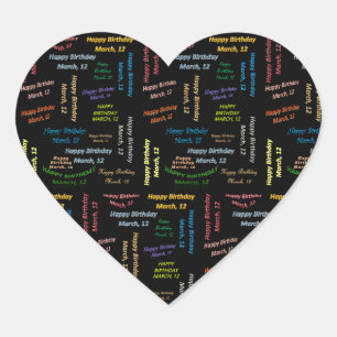 Mars, 12 Anniversaire Sticker