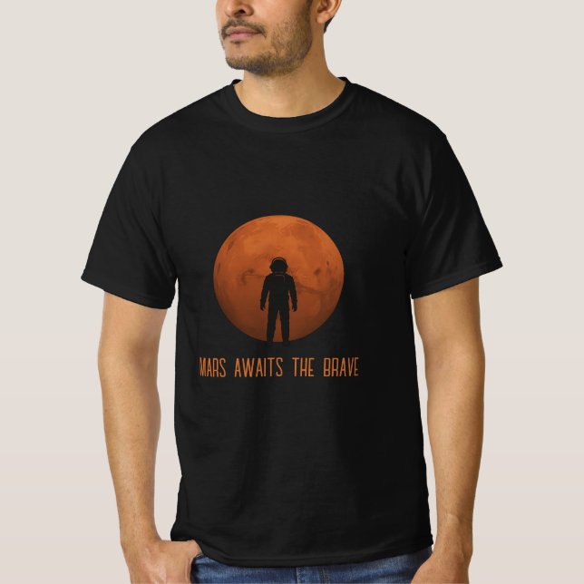 Mars attend le courageux T-shirt (Devant)