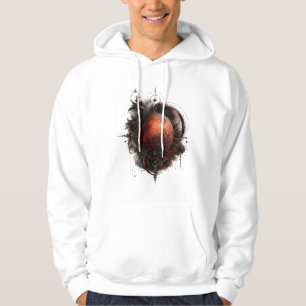 Mars Crimson Orbit Celestial Gothic Sweat à capuch