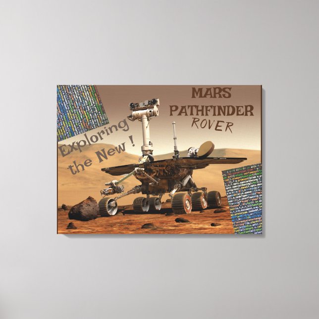 Mars Pathfinder Rover toile étirée Impression (Recto)