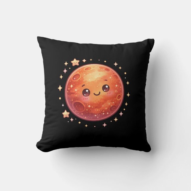 Mars Planète Coussin Kawaii Oreiller  (Recto)