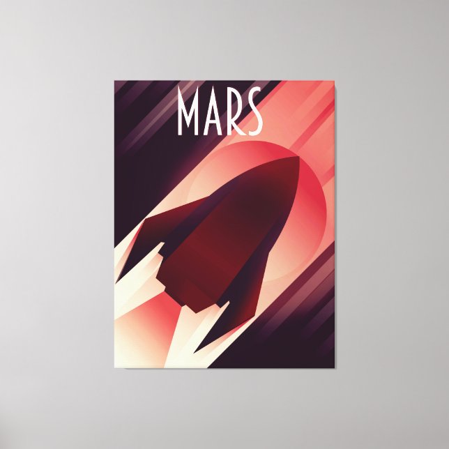Mars Starship Art Déco Space Art (Recto)