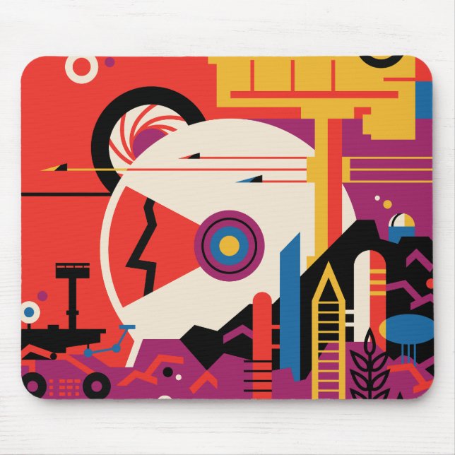 « Mars » – Visions du futur Tapis de souris (Devant)