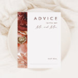Marsala Autumn Floral | Carte de conseil Mariage d<br><div class="desc">Cette marsala automne fleurie | la carte de conseil mariage marine est parfaite pour votre simple mariage boho rustique. Le design est composé de fleurs de chute d'aquarelles modernes bordeaux et rousses. Il dégage une agréable sensation d'élégance classique tout en restant bohème. N'hésitez pas à vous customiser et à vous...</div>