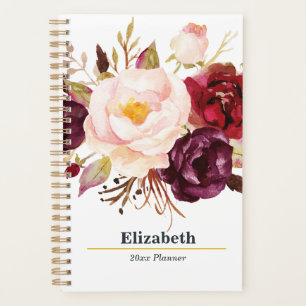 Marsala Boho Gold Bouquet annuel mensuel hebdomada