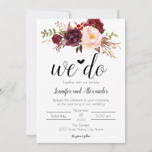 Marsala Flowers Mariage