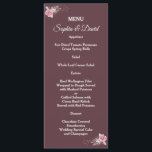 Marsala Maroon Boho Floral Mariage Menu<br><div class="desc">Un design unique et romantique avec des roses et des feuilles d'aquarelle douce, sur un arrière - plan de marron. Il s'adapte à de nombreux événements de la vie sur toutes les saisons. Utilisez l'outil Personnaliser pour ajouter vos informations. Les articles correspondants peuvent être trouvés dans ma collection florale d'aquarelle...</div>