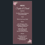 Marsala Maroon Boho Floral Mariage Menu<br><div class="desc">Un design unique et romantique avec des roses et des feuilles d'aquarelle douce, sur un arrière - plan de marron. Il s'adapte à de nombreux événements de la vie sur toutes les saisons. Utilisez l'outil Personnaliser pour ajouter vos informations. Les articles correspondants peuvent être trouvés dans ma collection florale d'aquarelle...</div>