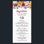 Marsala Pink Orange Botanical Garden Menu Mariage<br><div class="desc">Marsala Pink Orange Botanical Garden Menu Mariage</div>