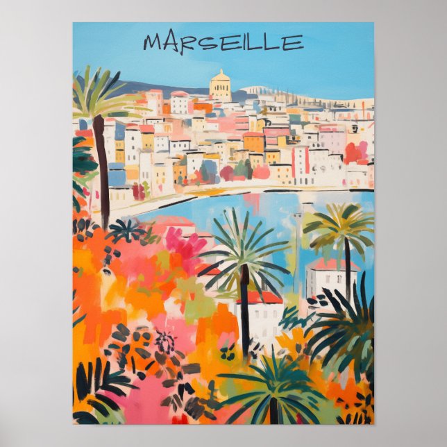 Marseille France Voyage Art Mural Cité Esthétique (Devant)