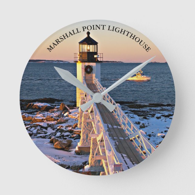 Marshall Point Lighthouse Maine Horloge murale (Recto)