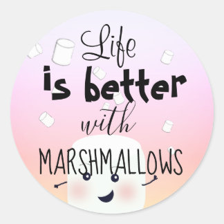 Marshmallow autocollant