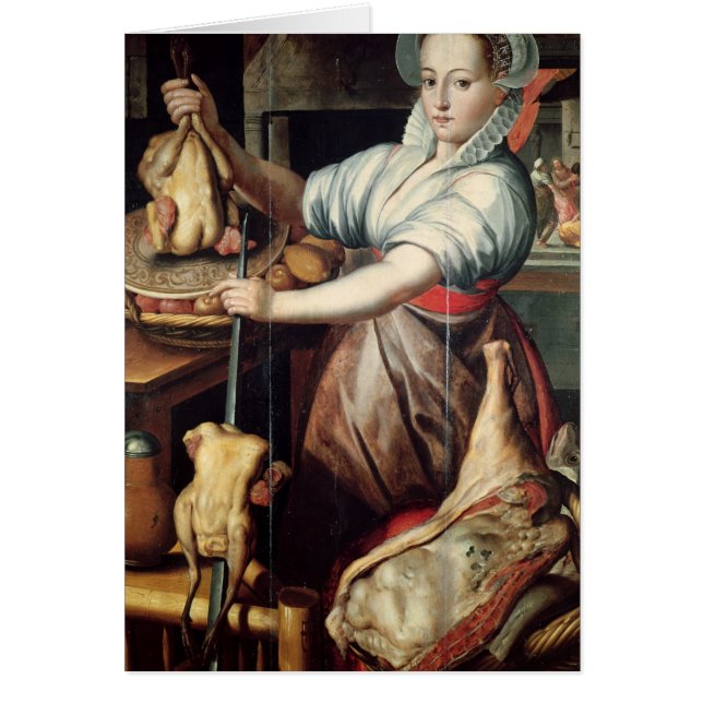 Martha préparant le dîner pour Jésus (Devant)