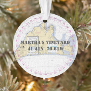 Martha's Vineyard Commemorative Nautical 2 côtés