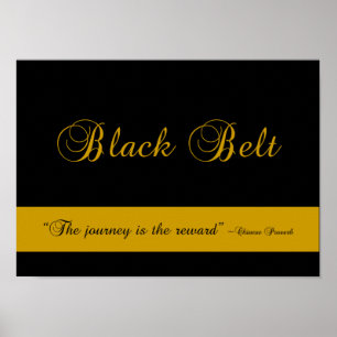 Martial Arts Black Belt Journey Poster Imprimer