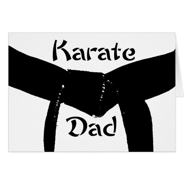 Martial Arts Black Belt Karaté Papa (Devant Horizontal)