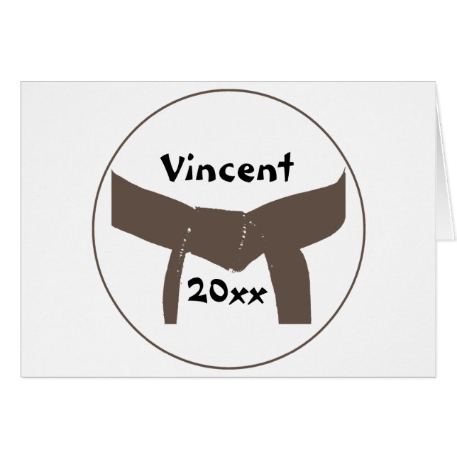 Martial Arts Brown Belt (Devant Horizontal)