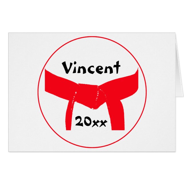 Martial Arts Red Belt (Devant Horizontal)