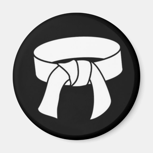 Martial Arts White Belt Magnet (Devant)