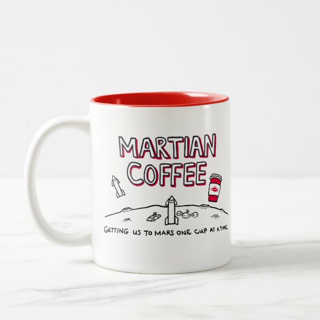 Martian Coffee - Mug - Nous amener sur Mars... (Gauche)