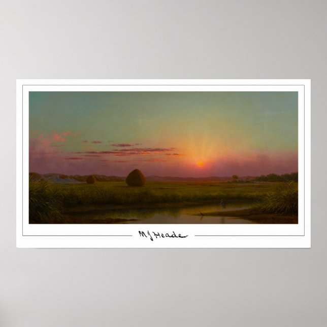 Martin Johnson Heade Affiche de Zedign Art #42 (Devant)