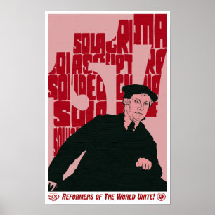 Martin Luther Poster de Réforme Anniversaire 1517